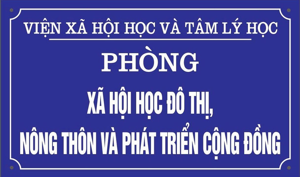 Phòng Xã hội học Đô thị, Nông thôn và Phát triển cộng đồng