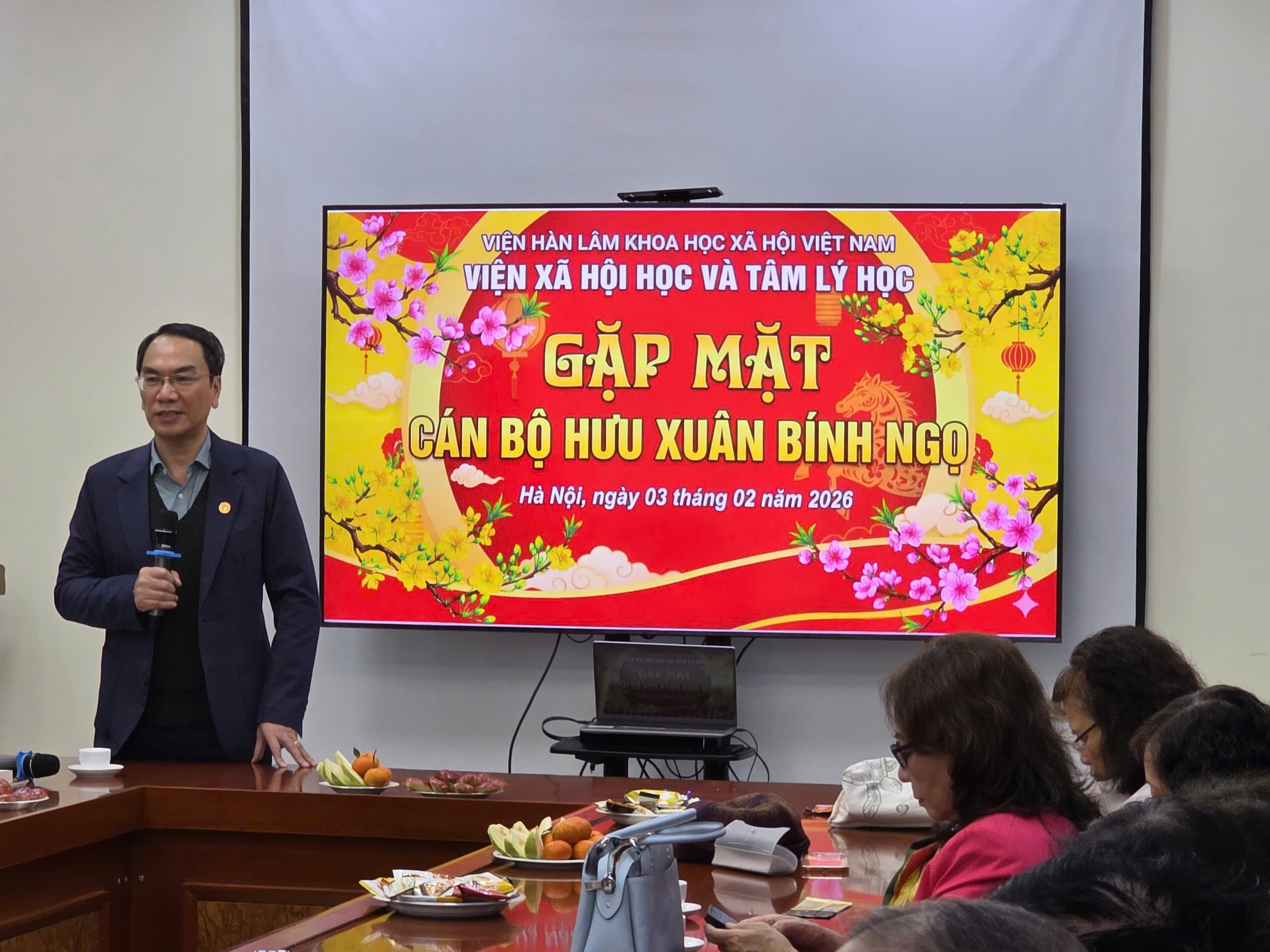 Viện Xã hội học và Tâm lý học tổ chức họp mặt Cán bộ hưu đầu Xuân 2026