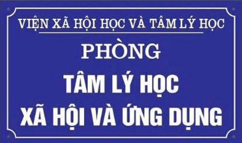 Phòng Tâm lý học xã hội và Ứng dụng