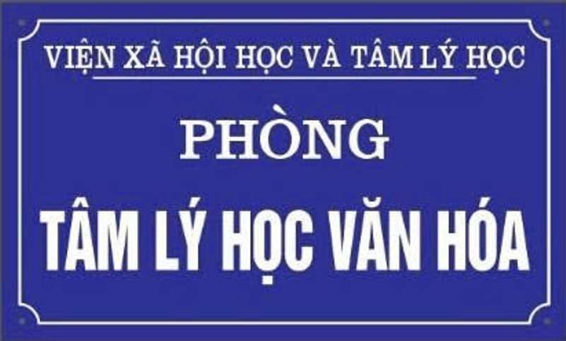Phòng Tâm lý học Văn hóa