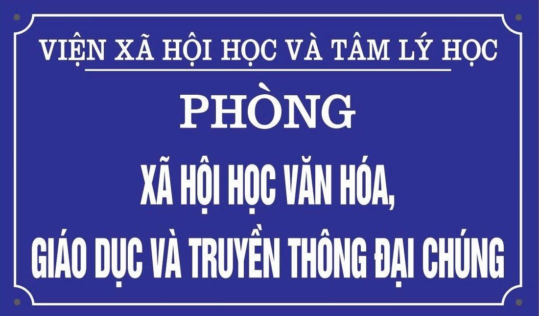 Phòng Xã hội học Văn hóa, Giáo dục và Truyền thông đại chúng