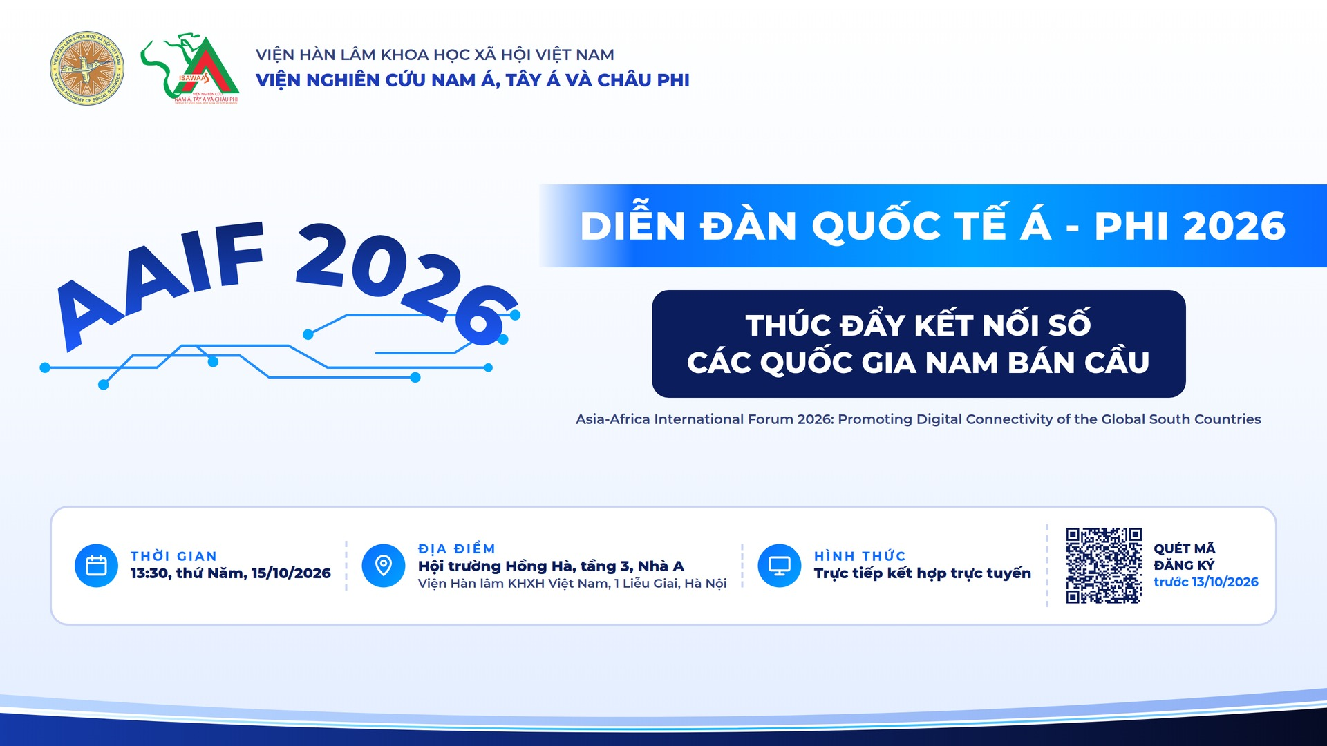 Diễn đàn Quốc tế Á - Phi 2026: Thúc đẩy kết nối số các quốc gia Nam Bán cầu