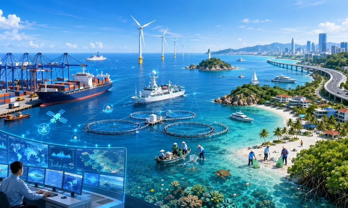 Kinh tế biển theo Nghị quyết 20-NQ/TW: Chuyển mạnh tư duy từ quản lý theo ngành sang quản trị tổng hợp, thống nhất không gian biển quốc gia