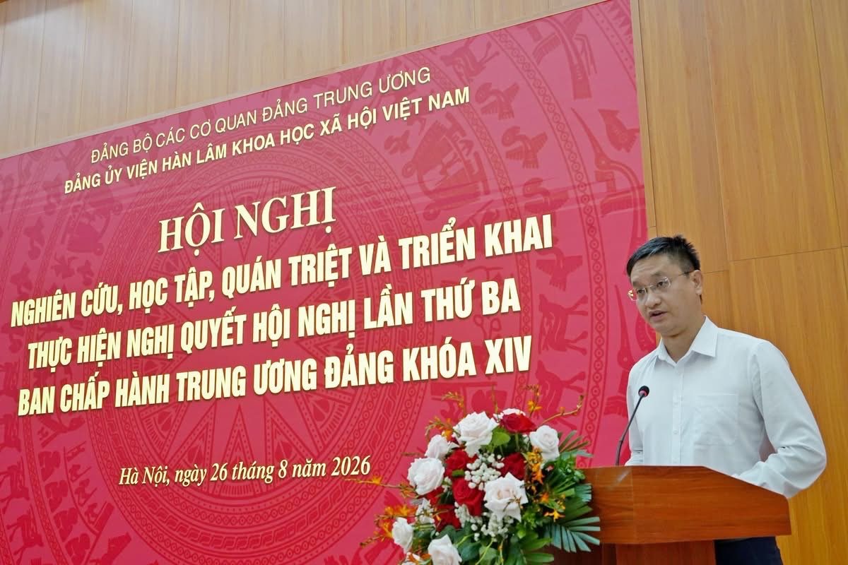 Hội nghị Nghiên cứu,  học tập, quán triệt và triển khai thực hiện Nghị quyết Hội nghị lần thứ ba Ban Chấp hành Trung ương Đảng khoá XIV