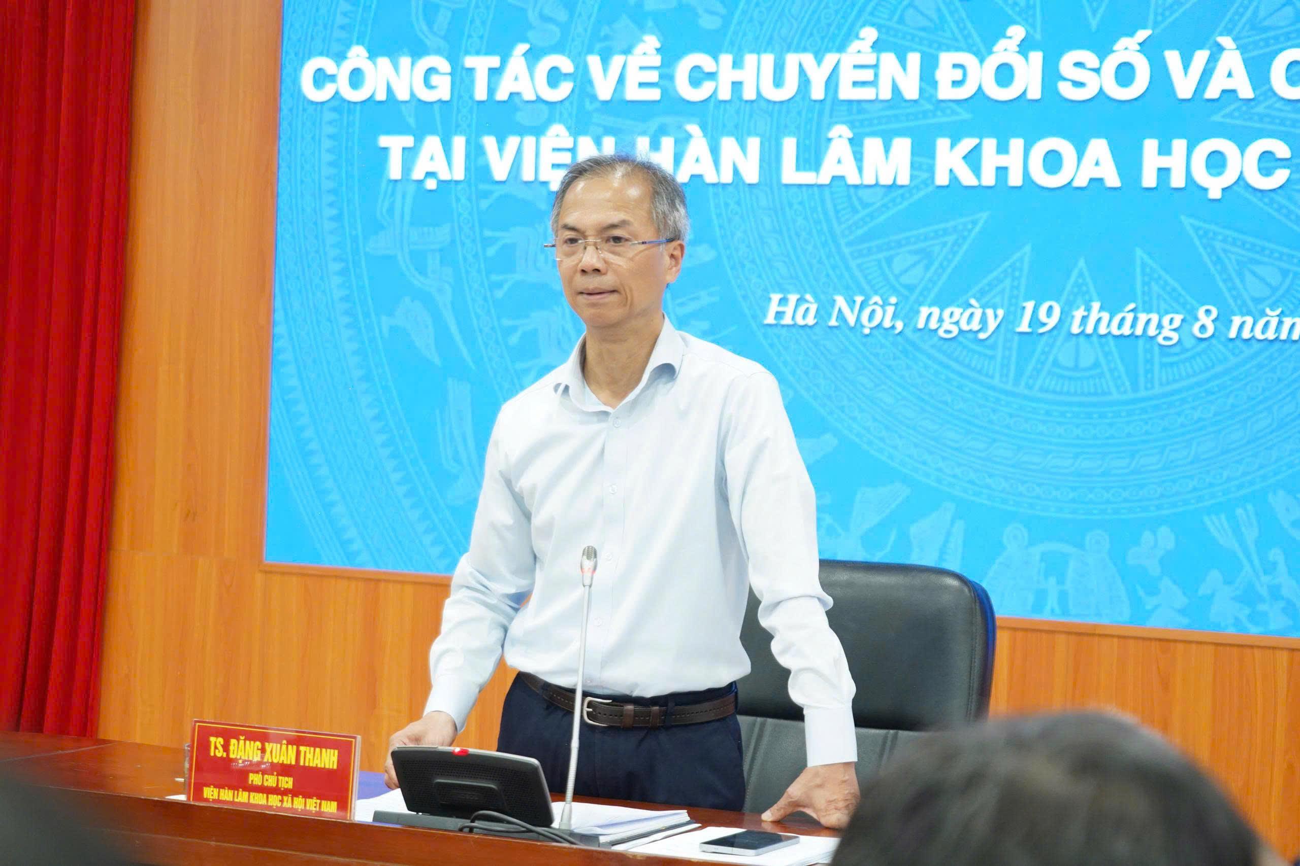 Viện Hàn lâm Khoa học xã hội Việt Nam quyết liệt tháo gỡ điểm nghẽn, tạo chuyển biến thực chất, thúc đẩy công tác chuyển đổi số trong bối cảnh mới
