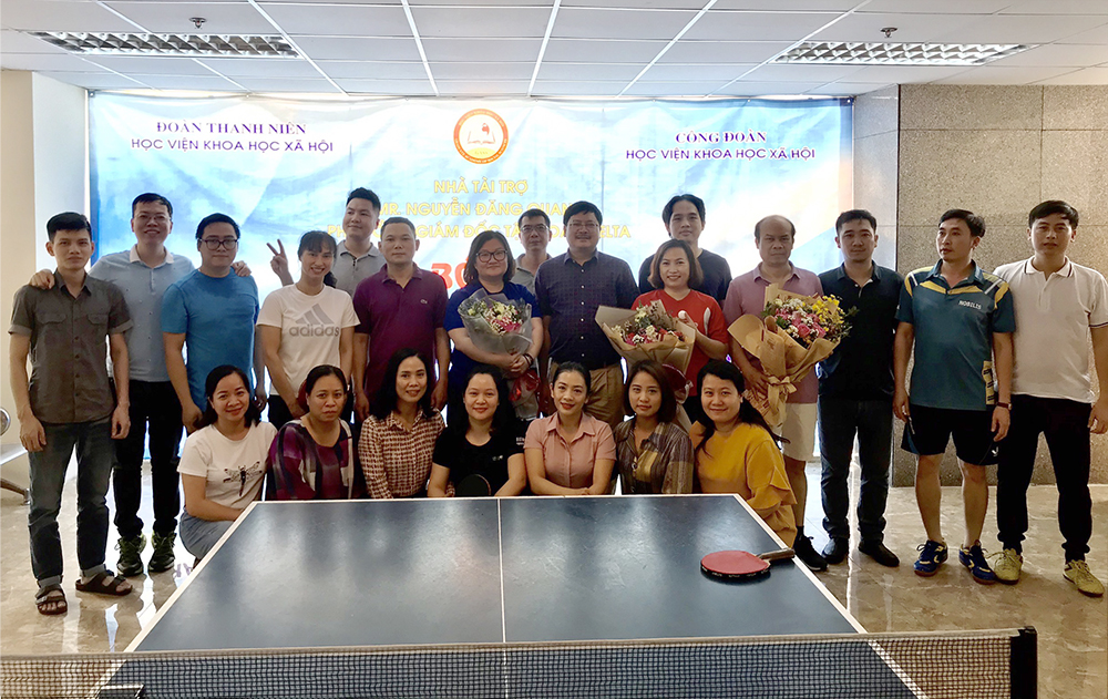 Học viện Khoa học xã hội tổ chức Giải Bóng bàn chào mừng kỷ niệm các ngày lễ lớn của đất nước