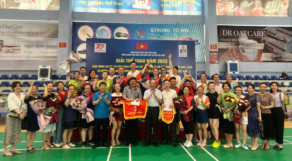 Công đoàn Học viện Khoa học xã hội: Đạt thành tích cao Tại Giải Thể thao Công đoàn Viện Hàn lâm Khoa học xã hội Việt Nam năm 2023