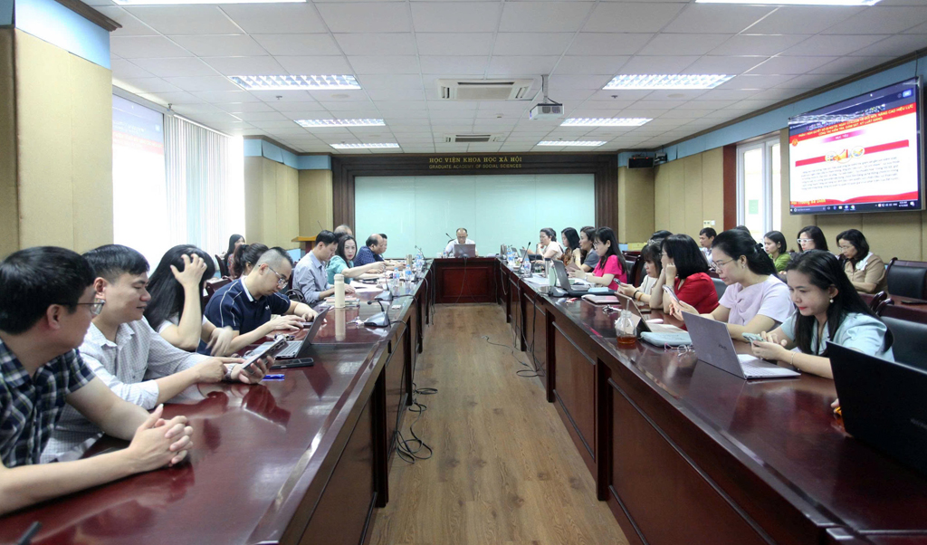 Học viện Khoa học xã hội dự Hội nghị quán triệt Nghị quyết Trung ương hai khóa XIV
