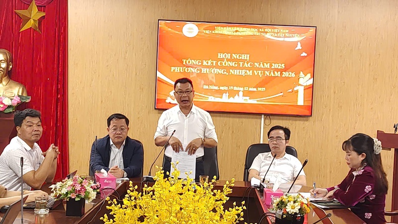 HỘI NGHỊ TỔNG KẾT CÔNG TÁC NĂM 2025 VÀ PHƯƠNG HƯỚNG, NHIỆM VỤ CÔNG TÁC NĂM 2026 CỦA VIỆN KHOA HỌC XÃ HỘI VÙNG TRUNG BỘ VÀ TÂY NGUYÊN