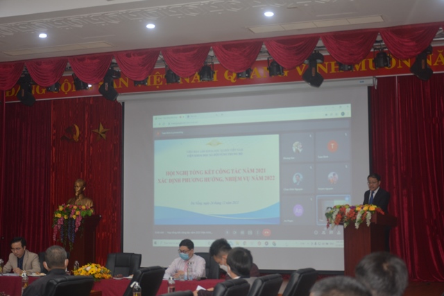 Viện KHXH vùng Trung bộ tổ chức Hội nghị tổng kết công tác năm 2021 và phương hướng, nhiệm vụ năm 2022