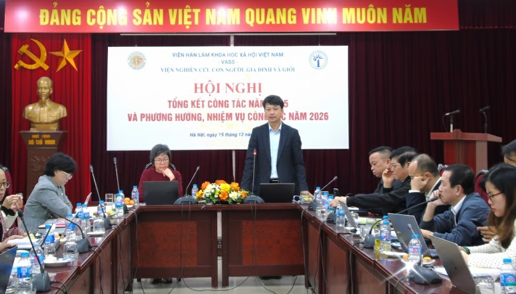 Hội nghị tổng kết công tác năm 2025 và phương hướng, nhiệm vụ công tác năm 2026 của Viện Nghiên cứu Con người, Gia đình và Giới