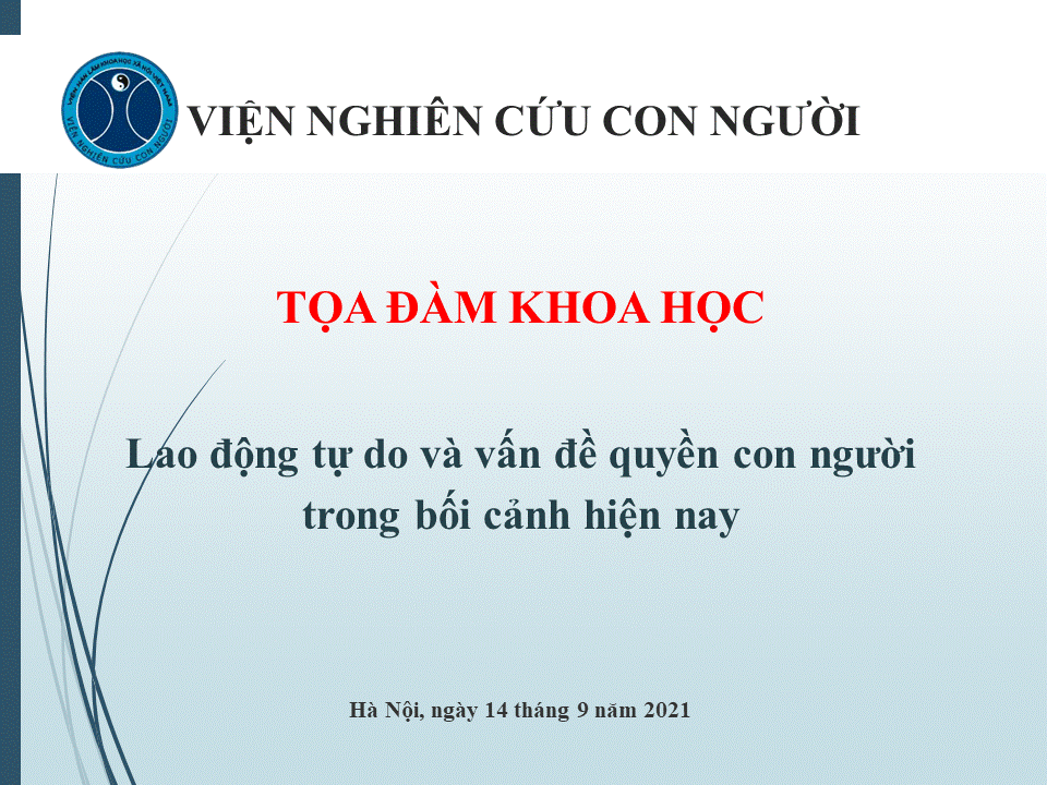 Tọa đàm khoa học: “Vốn con người: lý thuyết và phương pháp đo lường”