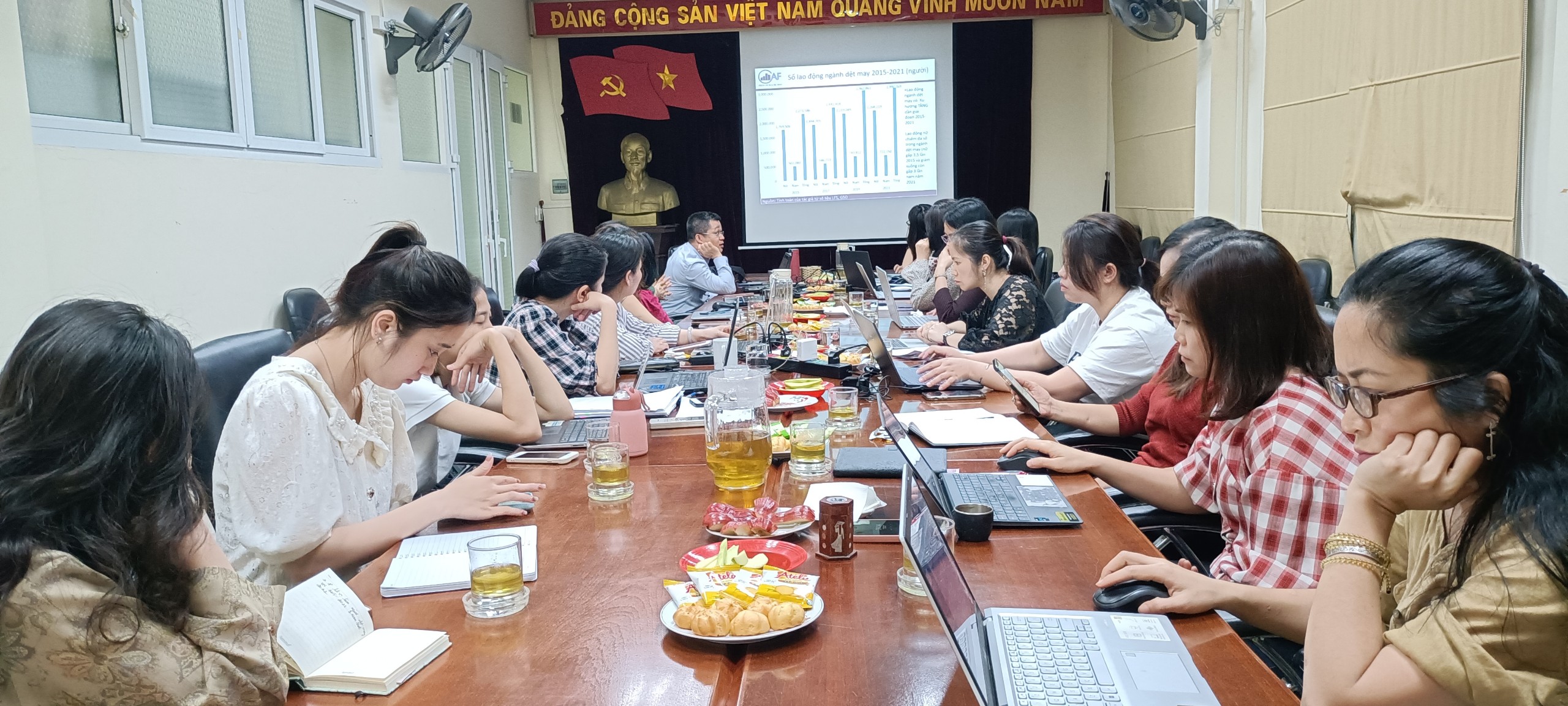 Toạ đàm khoa học: Một số vấn đề lý luận và thực tiễn nghiên cứu việc làm bền vững của nữ công nhân ngành dệt may