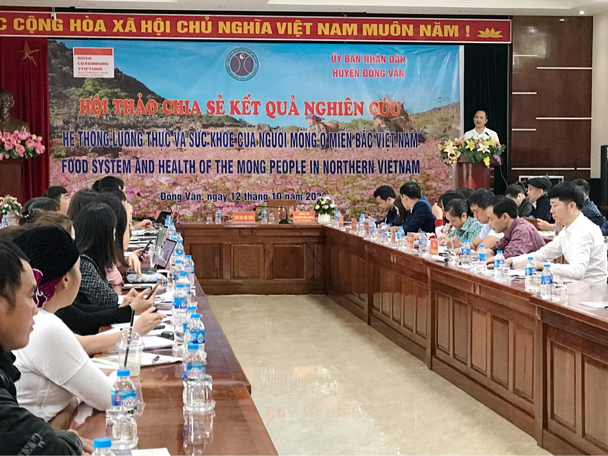 Hội thảo chia sẻ kết quả nghiên cứu “Hệ thống lương thực và sức khỏe của người Hmông ở miền Bắc Việt Nam”