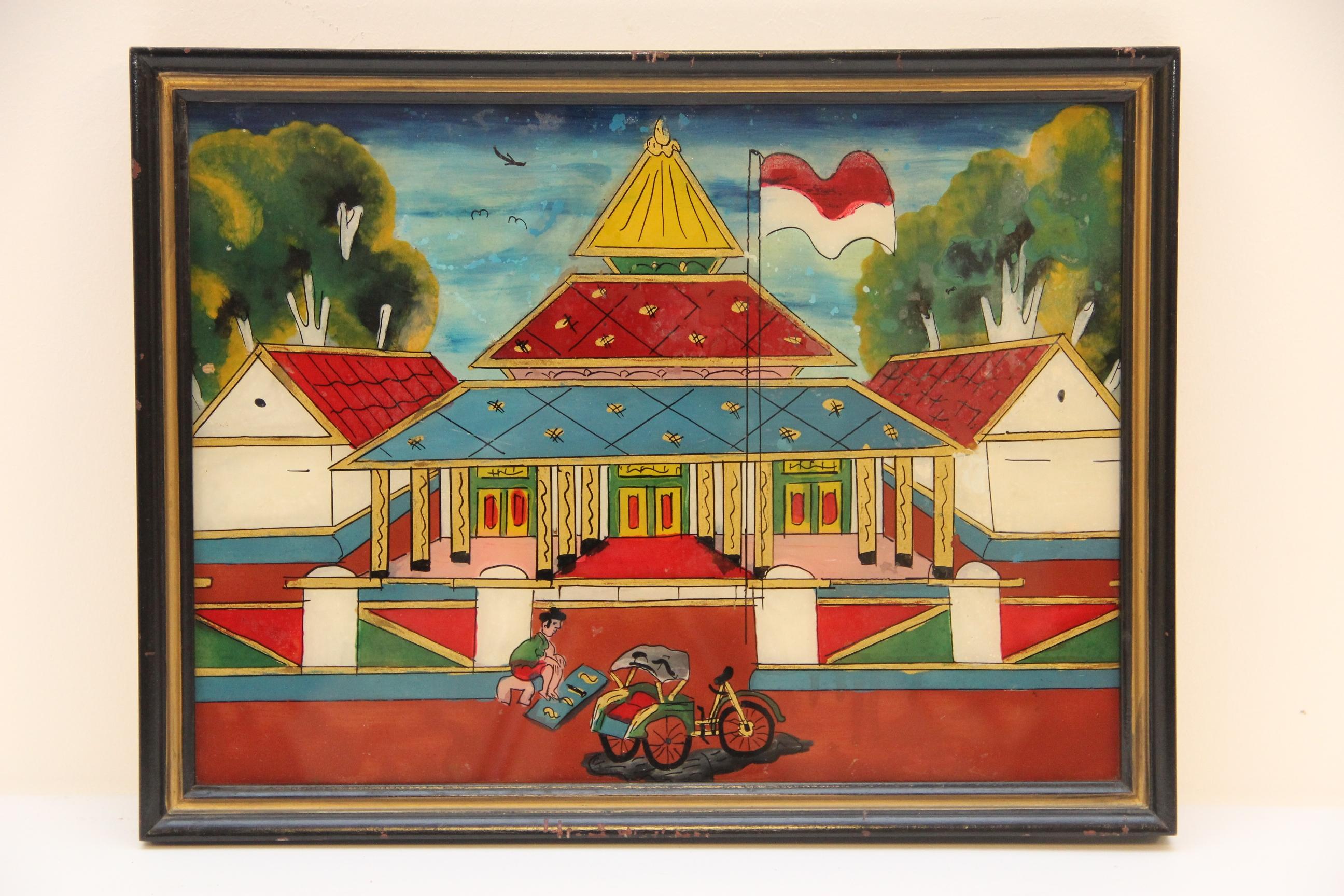 Ở Java, pendopo, kiến trúc cơ bản dành cho các sự kiện đặc biệt, là biểu trưng cho tính cộng đồng nông thôn

Kartodiharjo, 1970
Sleman, Java