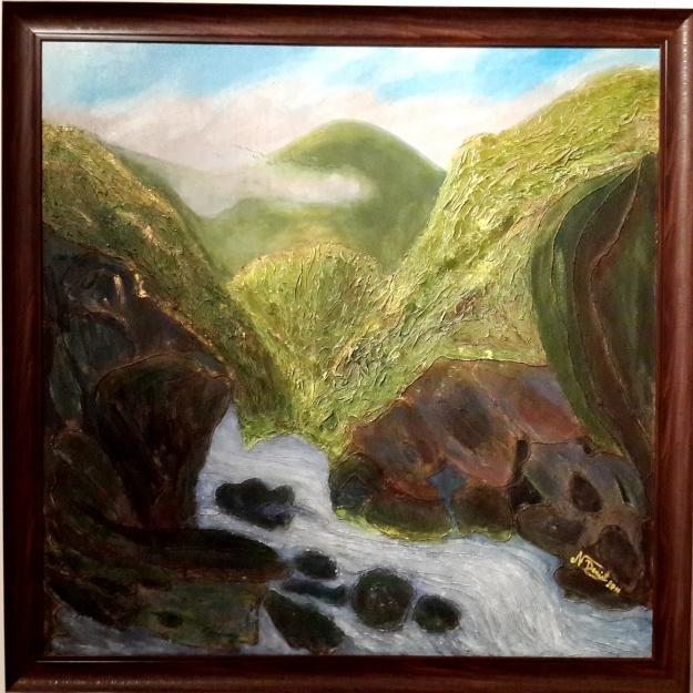 Sơn dầu trên vải
145 x 145cm
2014