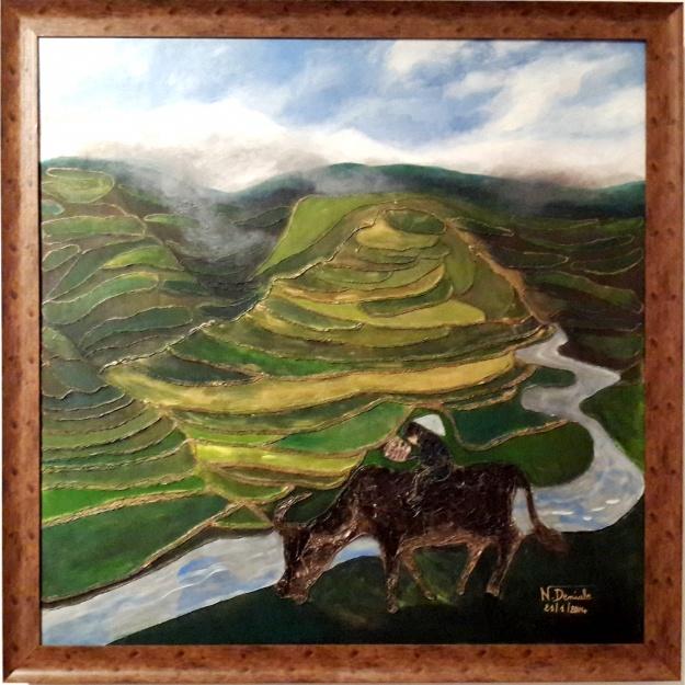 Sơn dầu trên vải
145 x 145cm
2011