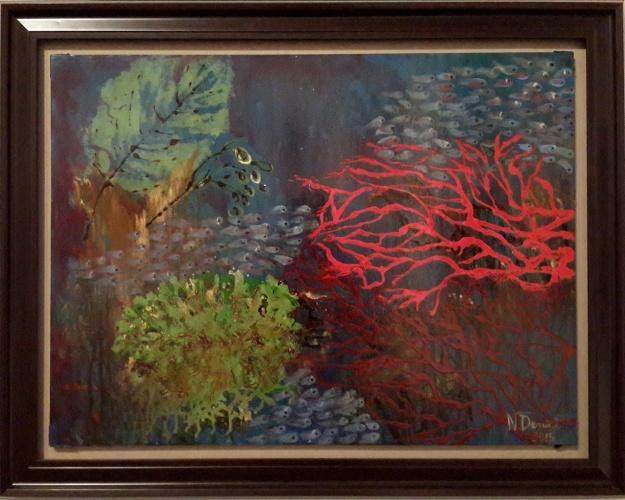 Sơn mài trên giấy bồi
60 x 80cm
2015