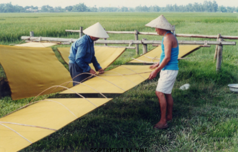 PHƠI LỤA SAU KHI NHUỘM (Hà Đông, Hà Nội, 2001)