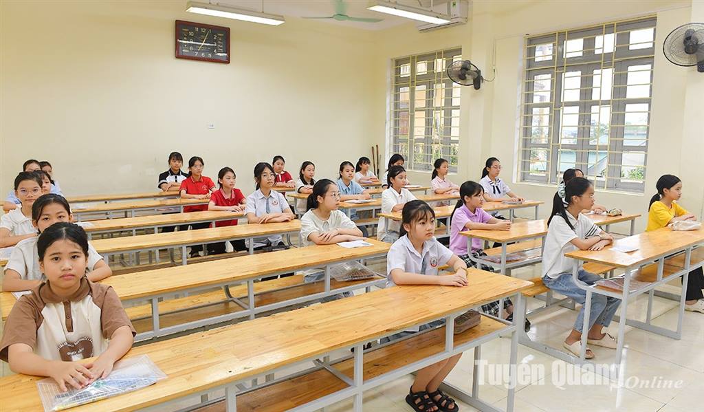 Hơn 600 học sinh làm bài kiểm tra năng lực vào lớp 6 Trường THCS Lê Quý Đôn