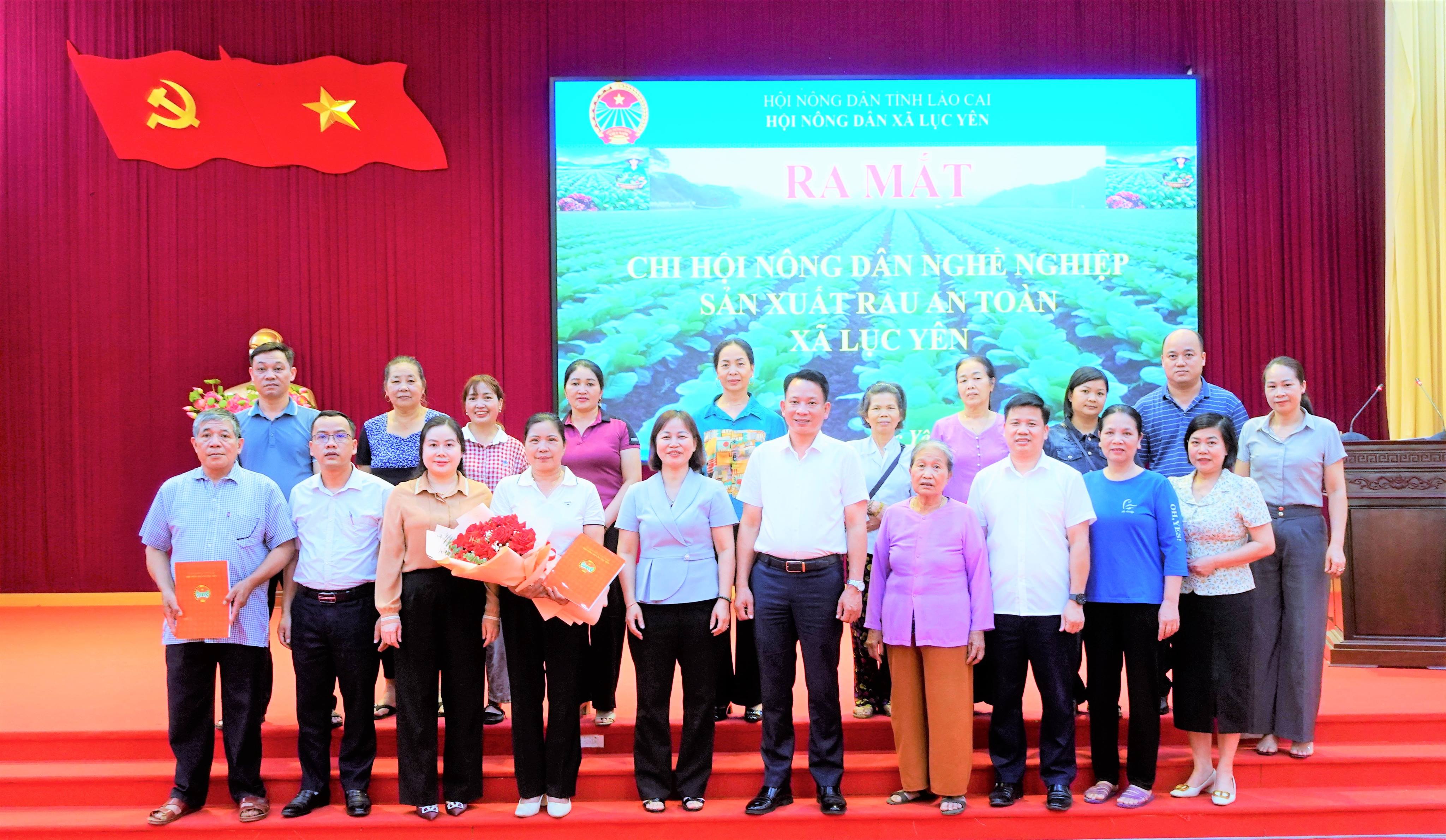 Lục Yên ra mắt Chi hội Nông dân nghề nghiệp “ Sản xuất rau an toàn”