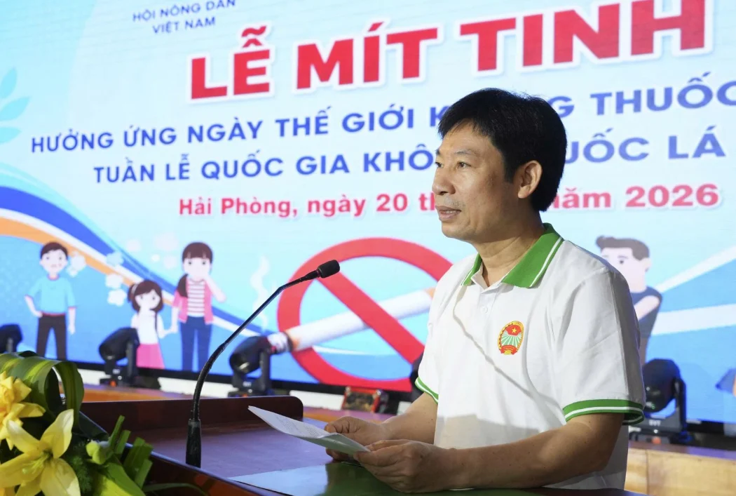 Hội Nông dân Việt Nam hưởng ứng Ngày Thế giới không thuốc lá 31/5.