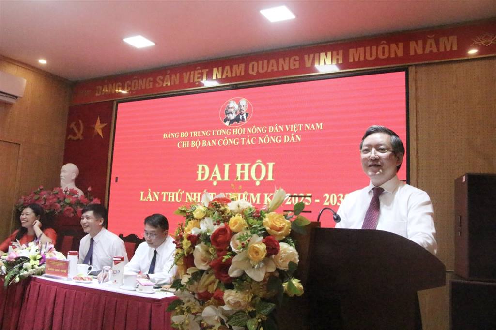 Đại hội Chi bộ Ban Công tác Nông dân lần thứ nhất, nhiệm kỳ 2025 – 2030: Quyết tâm xây dựng chi bộ trong sạch, vững mạnh