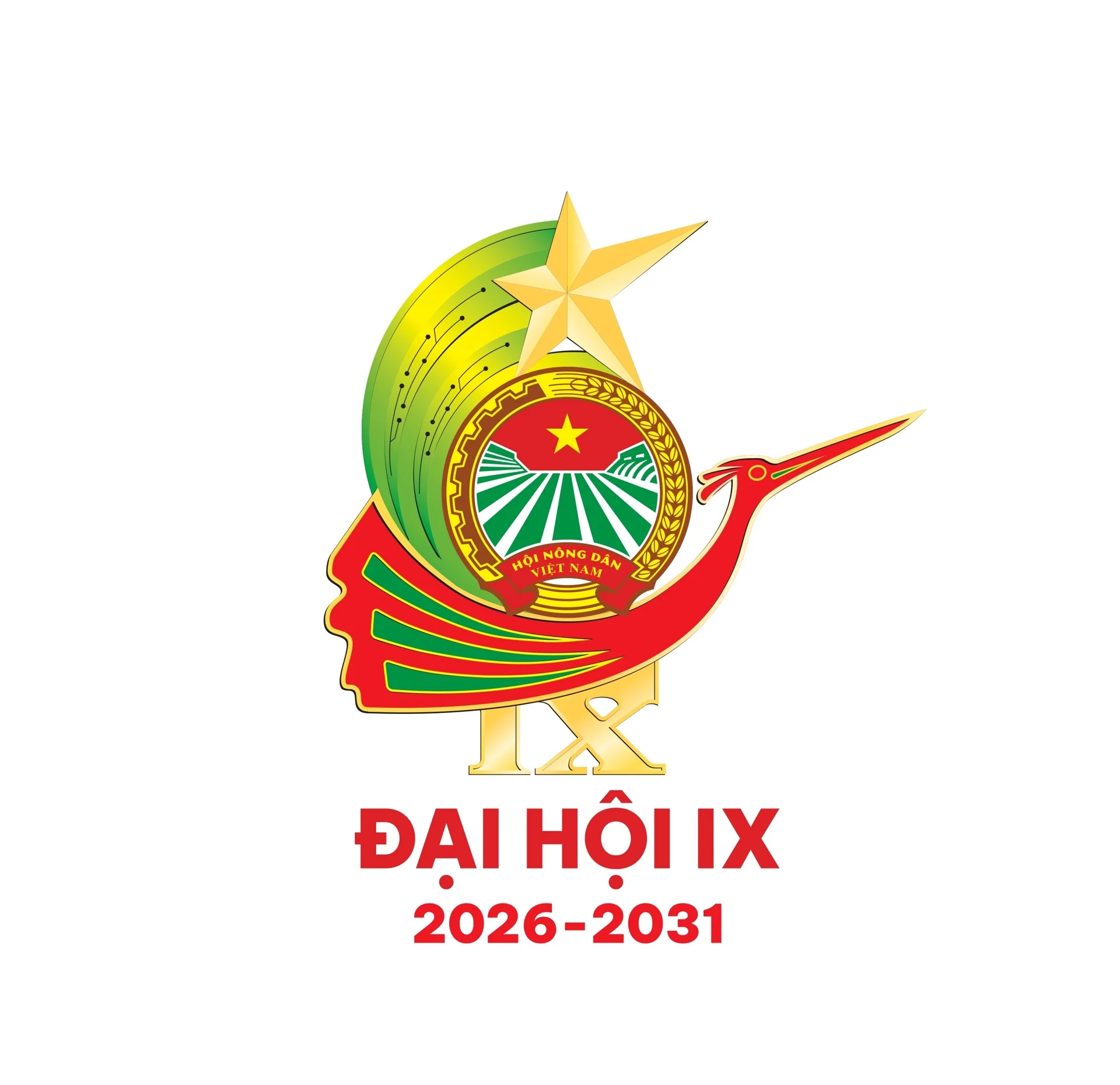 Ý nghĩa Biểu trưng Đại hội đại biểu toàn quốc Hội Nông dân Việt Nam lần thứ IX, nhiệm kỳ 2026 – 2031 